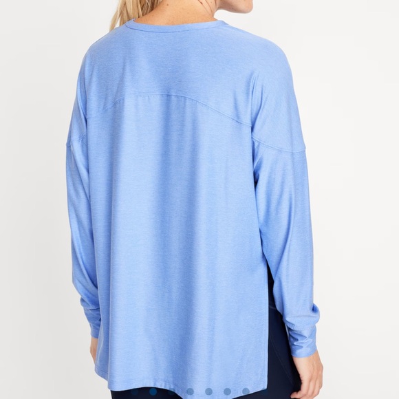 NWT OLD NAVY Cloud 94 Soft Long Sleeve Tunic Color: Blue Overall  SCELARGE - Picture 2 of 9